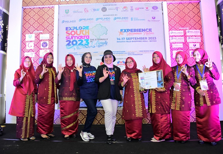 Bengkalis Terbaik Satu Bidang Informasi Perdagangan di Pameran Explore South Sumatera 2023