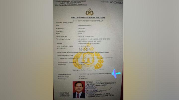 Bersih Dari Kasus Hukum, Polri Terbitkan SKCK Prabowo, Ganjar, Anies, dan Muhaimin untuk Daftar Pilpres 2024