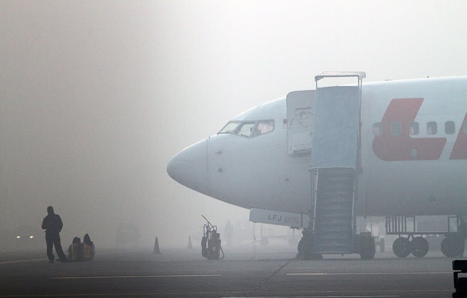 Akibat Kabut Asap Tebal, 8 Penerbangan di Bandara SSK II Pekanbaru Terganggu