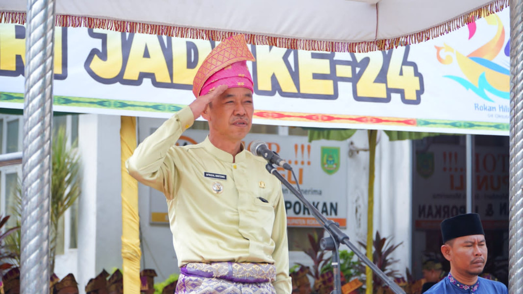 Saat HUT Rohil, Bupati Afrizal Sintong Ajak Masyarakat Bijak Dalam Media Sosial