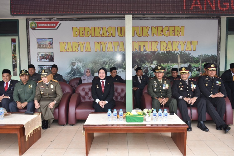 Bupati Rezita Hadiri HUT ke-78,  Dandim 0302/Inhu: Prajurit TNI Dituntut Peka dan Antisipatif