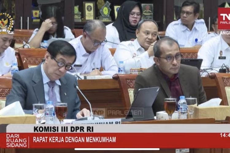 Anggota Komisi III DPR RI Usir Wakil Menteri Hukum dan HAM Saat Rapat di DPR RI