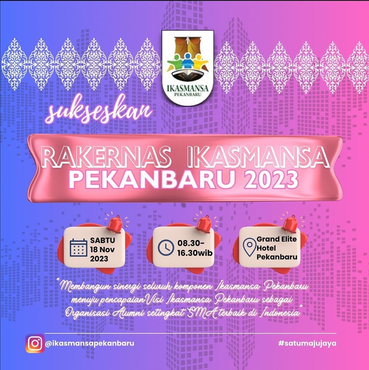 IKA SMANSA Pekanbaru akan Gelar Rakernas 18 November 2023