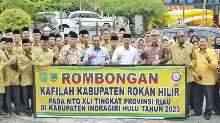 Utus 100 Orang di MTQ Riau di Inhu, Bupati Rohil Berpesan Berikan yang Terbaik