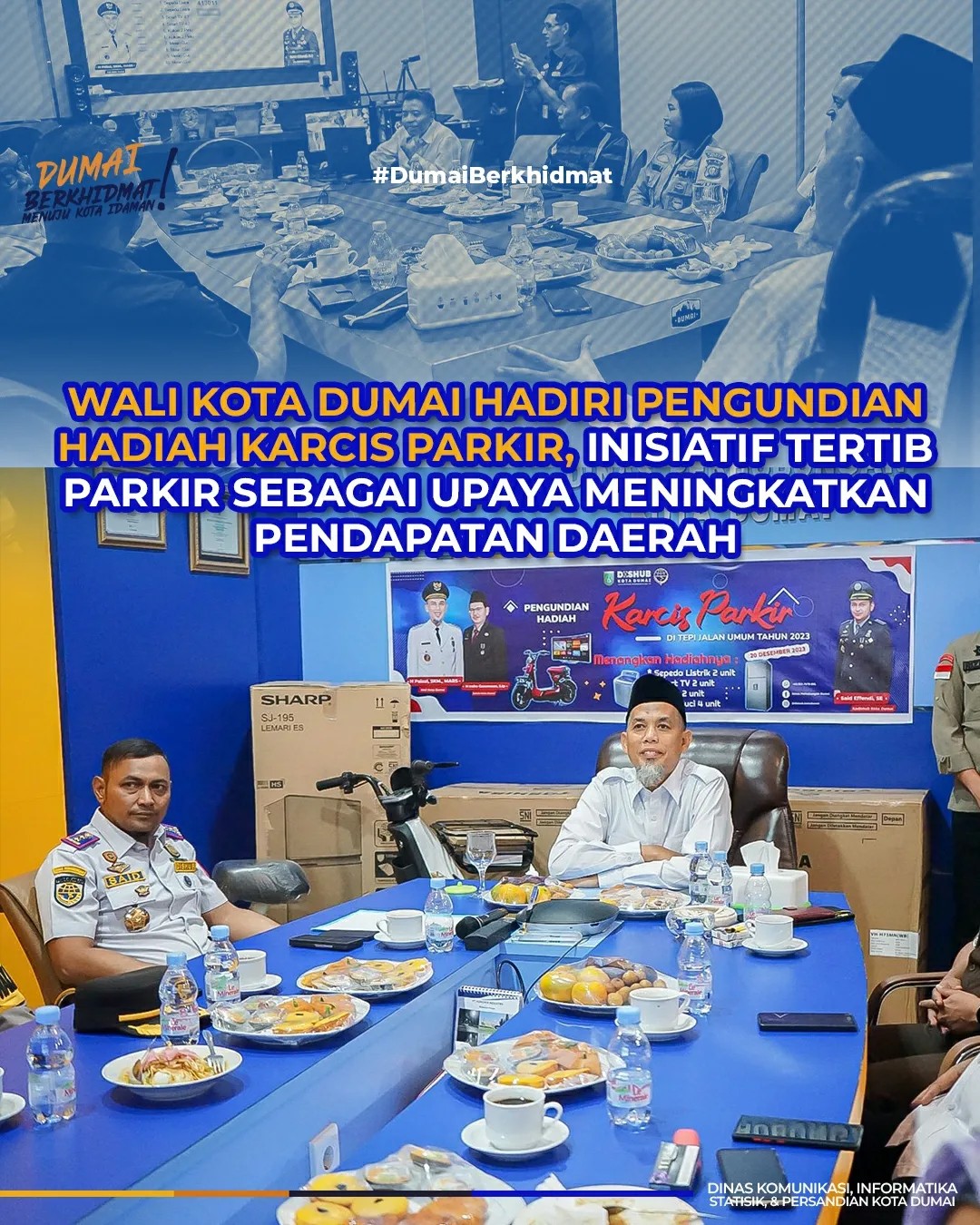 Serius Kelola PAD Parkir, Walikota Dumai H. Paisal Beri Hadiah Karcis Parkir Untuk Masyarakat