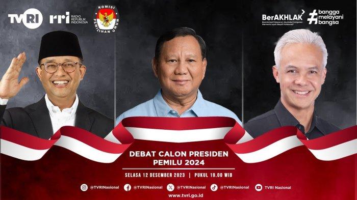 Warga Riau Nonton Bareng Debat Capres, TKD AMIN di Posko Partai, Ganjar-Mahfud di Posko Gotong Royong, Prabowo-Gibran Posko Masih Direnovasi
