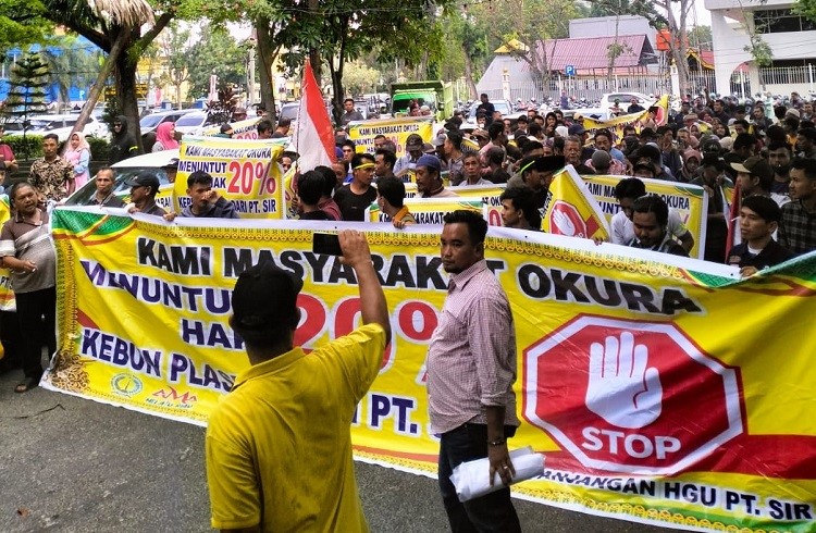 Ribuan Warga dari Okura dan 2 Desa Lainnya akan 'Serbu' Kebun PT. SIR
