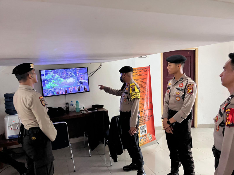 Satgas OMB LK PAM Pemilu 2024 Perketat Pengamanan Gedung KPU dan Bawaslu Riau