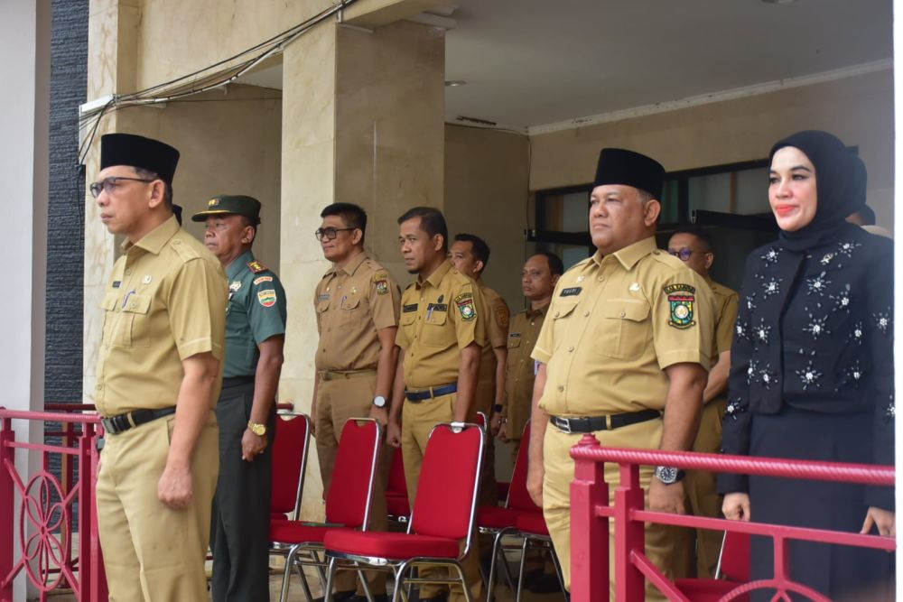 Dihadiri Seluruh ASN, Pemkab Kampar Gelar Apel Siaga Bencana Banjir dan Tanah Longsor