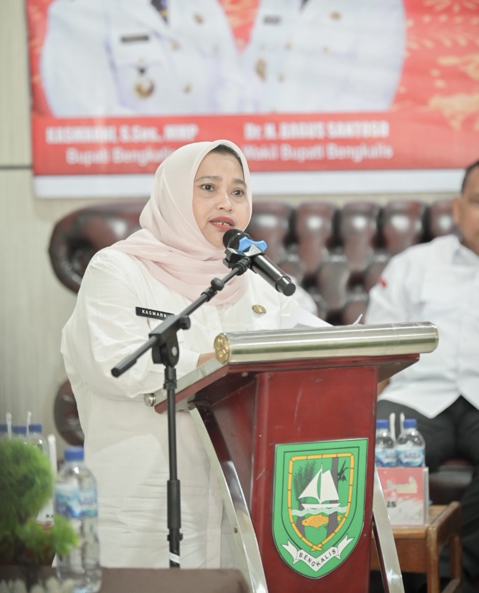 Bupati Bengkalis Kasmarni Hadiri Musrenbang di Kecamatan Pinggir