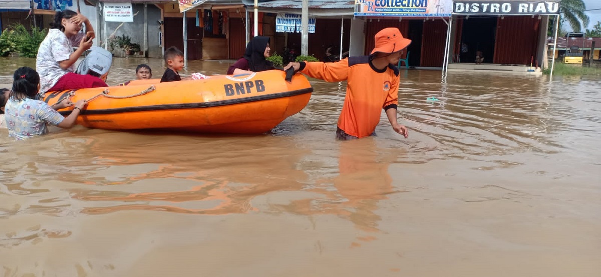 Curah Hujan Berkurang, BPBD Riau Pastikan Tinggal 5 Daerah yang Masih Terendam Banjir