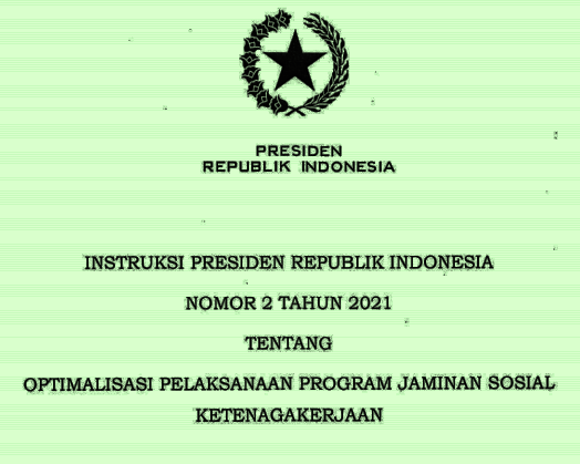 Riau Percontohan Pelaksanaan Inpres No 2 Tahun 2021, Kab/Kota Diminta Beri Jaminan Sosial Pekerja Rentan