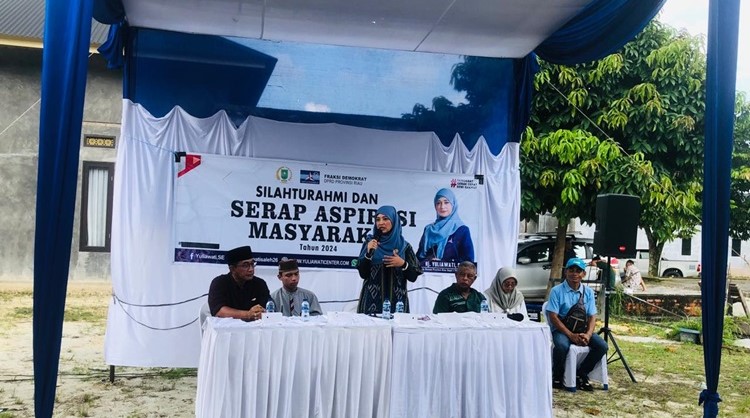 Reses di Jalan Melati Sidomulyo Timur, Hj. Yuliawati Dapat Masukan Soal Jalan, Jembatan, Sampah dan Banjir