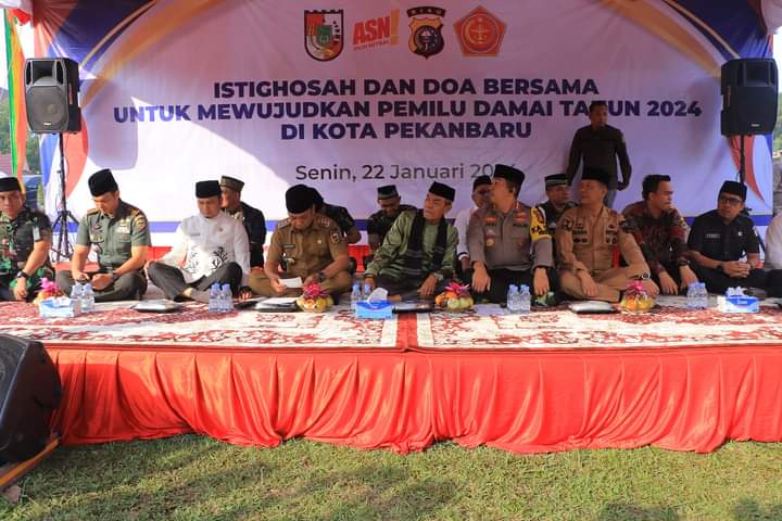 Pemko Pekanbaru Gelar Istighosah untuk Pemilu Damai 2024