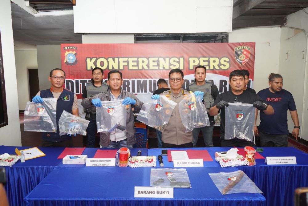 Perampok Sadis Ditembak Tim Gabungan Polda Riau dan Polda Sumbar, Dua Polisi Terluka