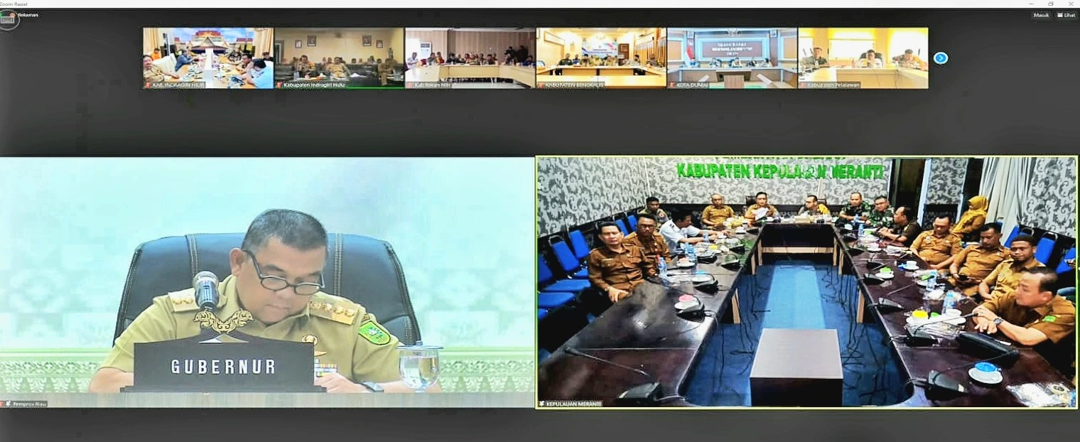 Plt Bupati Meranti Laporkan Dua Kecamatan Terendam Banjir ke Gubernur Riau