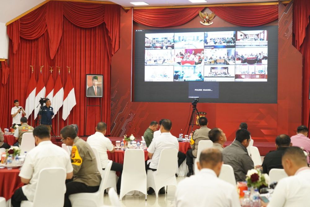 Rapat Bersama Pemilu 2024, Polda dan Pemprov Riau Tegaskan Logistik Harus Sampai Pelosok Desa