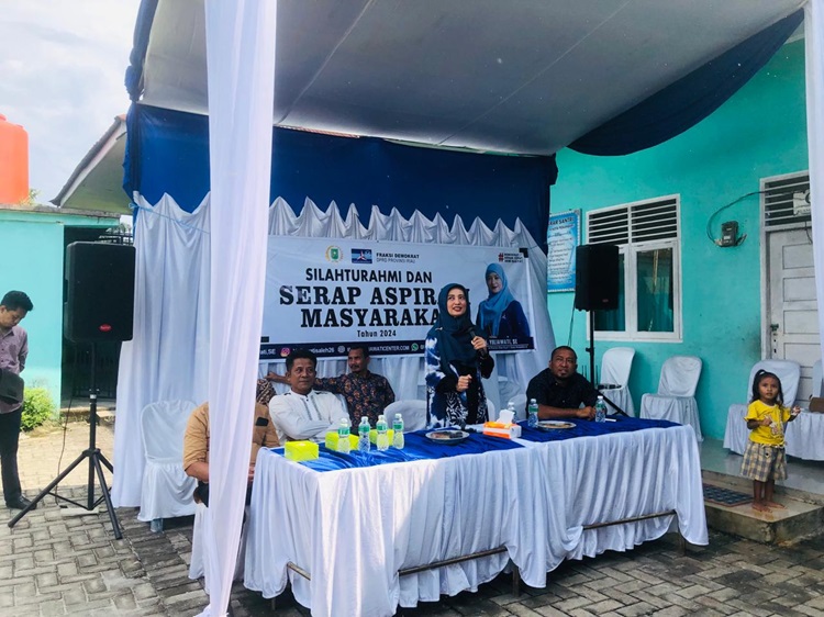 Hj. Yuliawati Reses 2024 di Perhentian Marpoyan, Masyarakat Ingin Manfaatkan Sungai Jadi Tempat Tambak Ikan dan Wisata