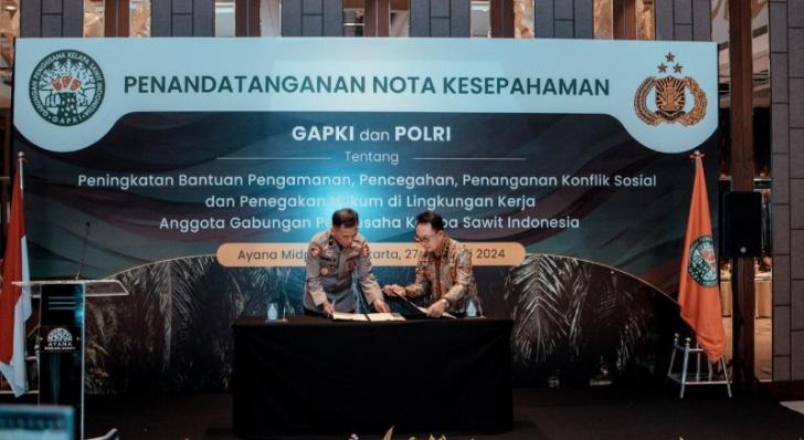 GAPKI dan POLRI Berkomitmen Jaga Keamanan dan Kepastian Hukum Industri Kelapa Sawit