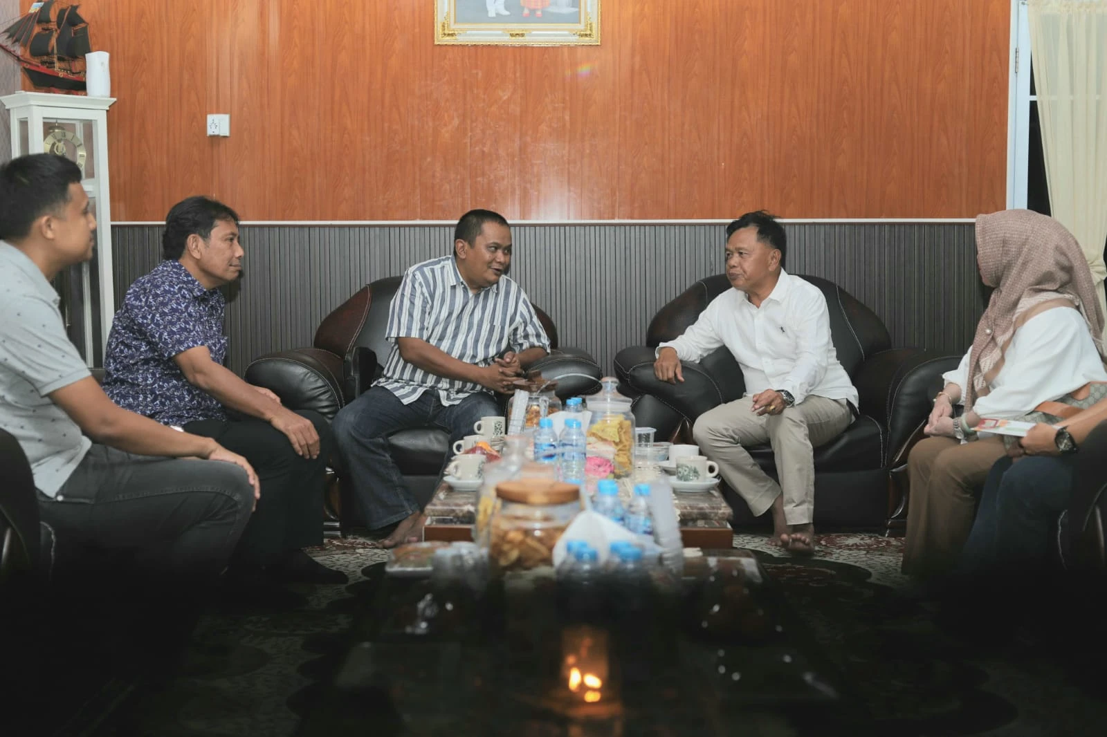 Plt Bupati Meranti H. Asmar Menerima Kunjungan Auditor BPKP dan Kordinator Pengawasan
