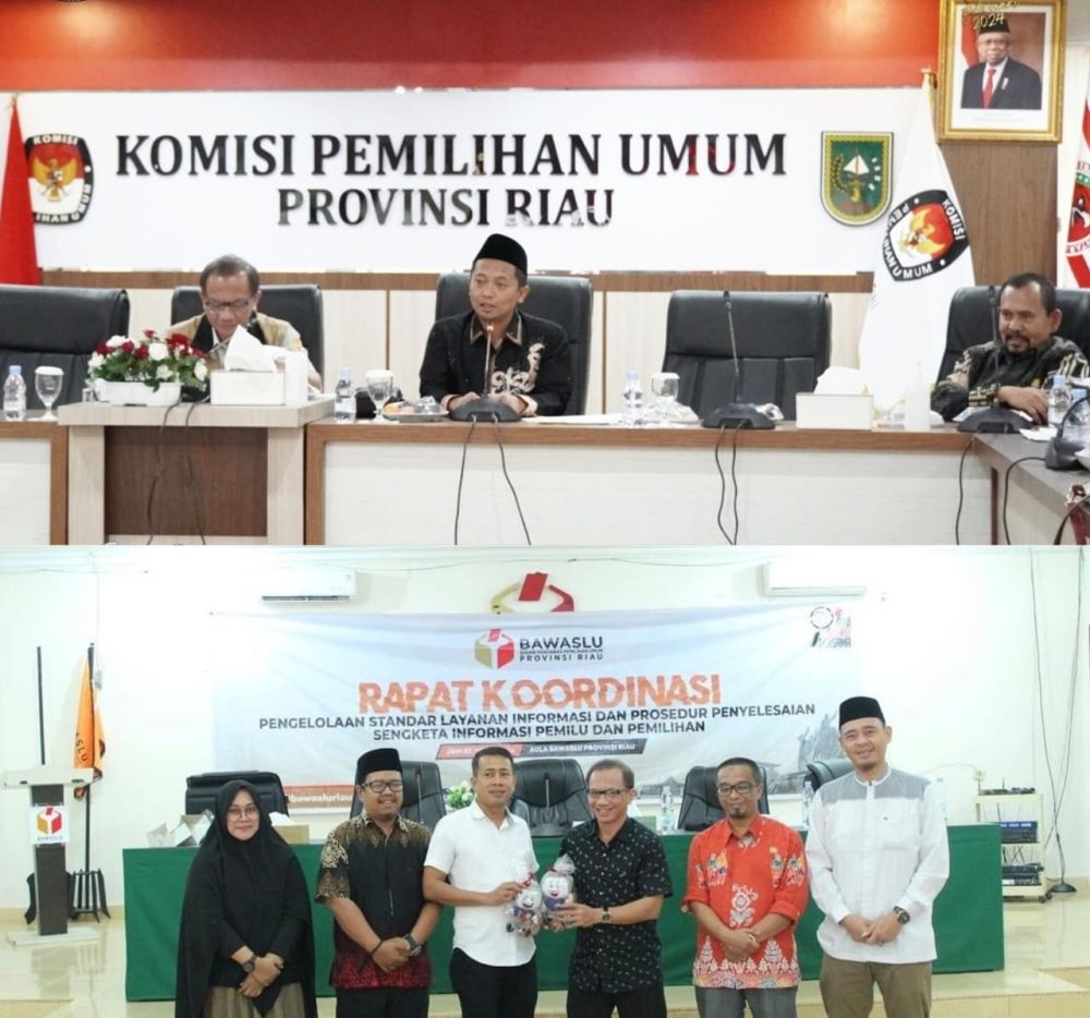 Pantau Implementasi Keterbukaan Informasi, Komisi Informasi RI Kunjungi KPU, Bawaslu dan Partai Politik di Riau