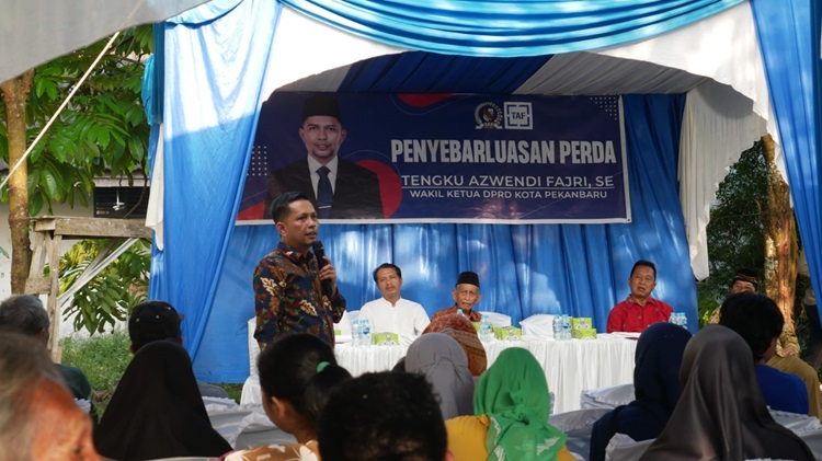 Tengku Azwendi Fadjri Gelar Penyebarluasan Perda Pajak dan Retribusi