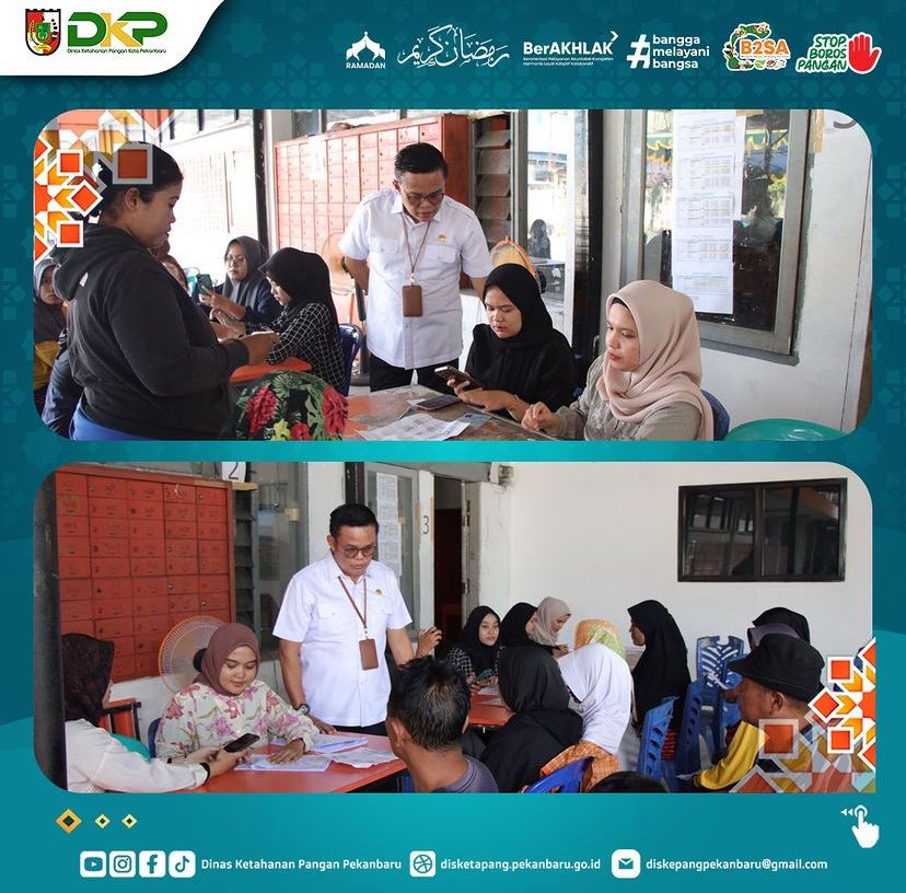Dinas Ketahanan Pangan Pekanbaru Monitor Bantuan Beras CPP, Ini Jadwal Per Kecamatan