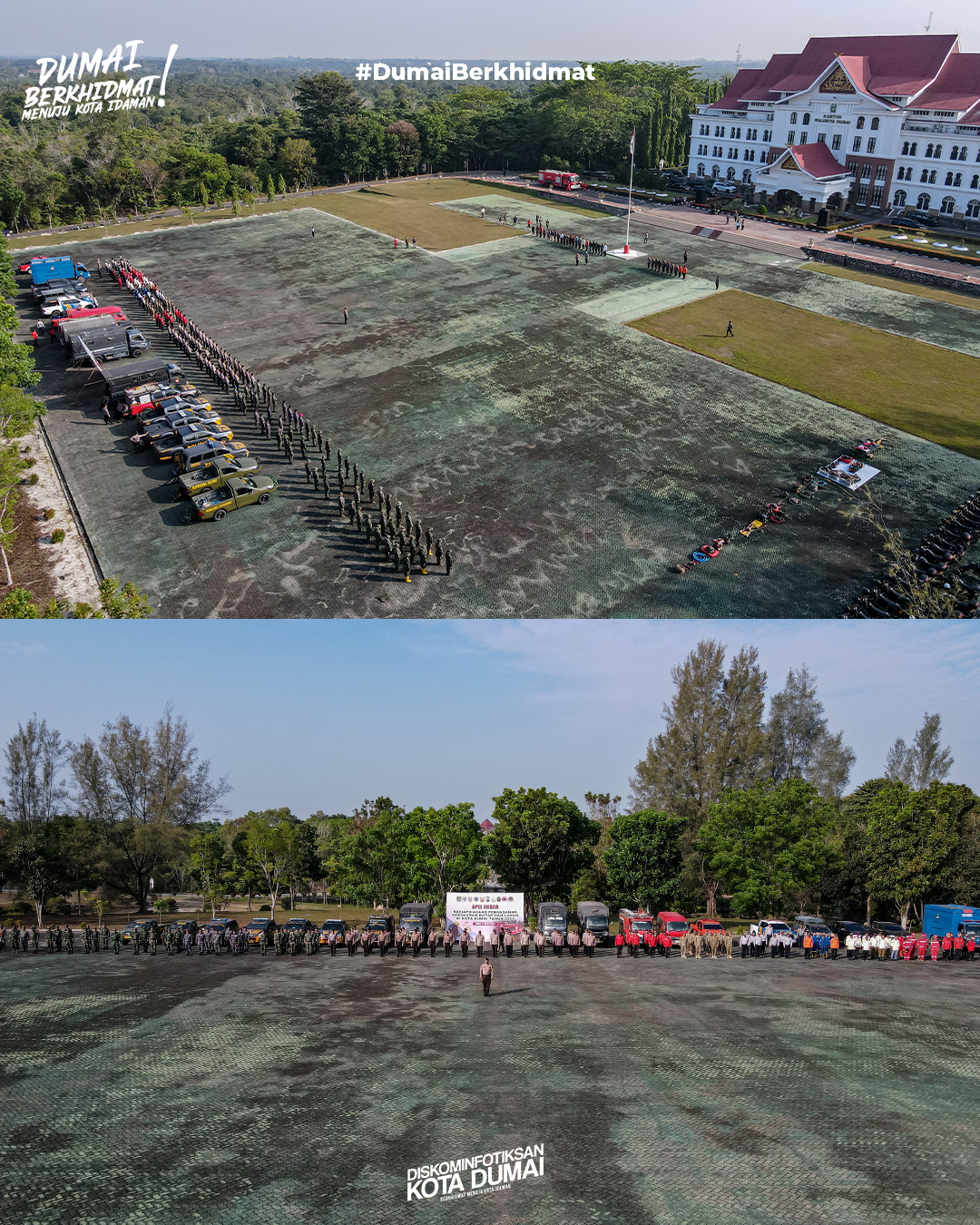 Walikota Dumai dan Kapolres Gelar Apel Siaga Penanganan Karhutla 2024