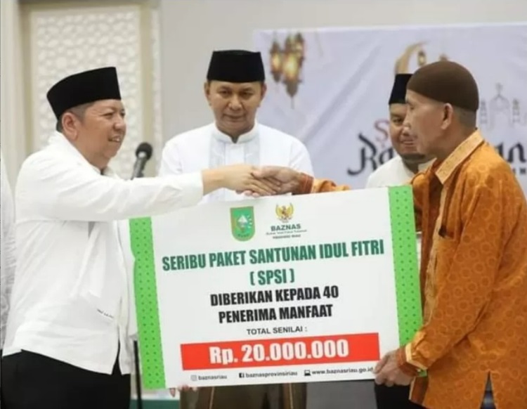 BRK Syariah Salurkan Program Kemitraan Untuk Pembangunan Masjid Al Falah Rohul