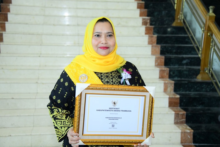 Tak Ada Penyakit Infeksi Kulit, Bengkalis Raih Sertifikat Bebas Frambusia