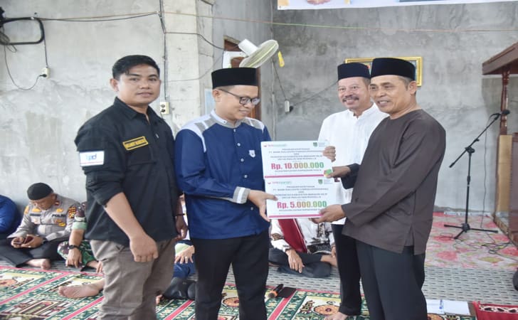 BRK Syariah Salurkan Program Kemitraan Untuk Masjid Al Huda Teluk Belengkong
