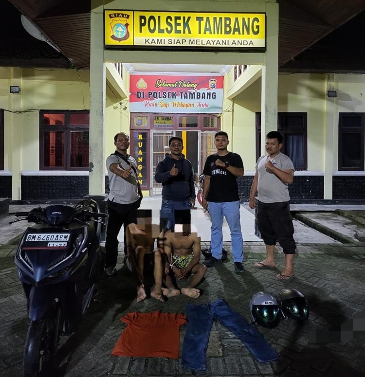 Polsek Tambang Tangkap 2 Pelaku Jambret Emas di Desa Tarai Bangun