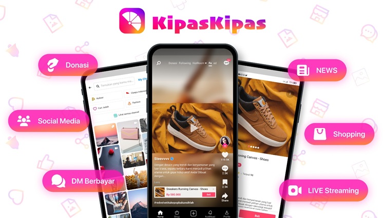 KipasKipas, Aplikasi Medsos Karya Anak Bangsa dengan Banyak Fitur dalam Satu Platform