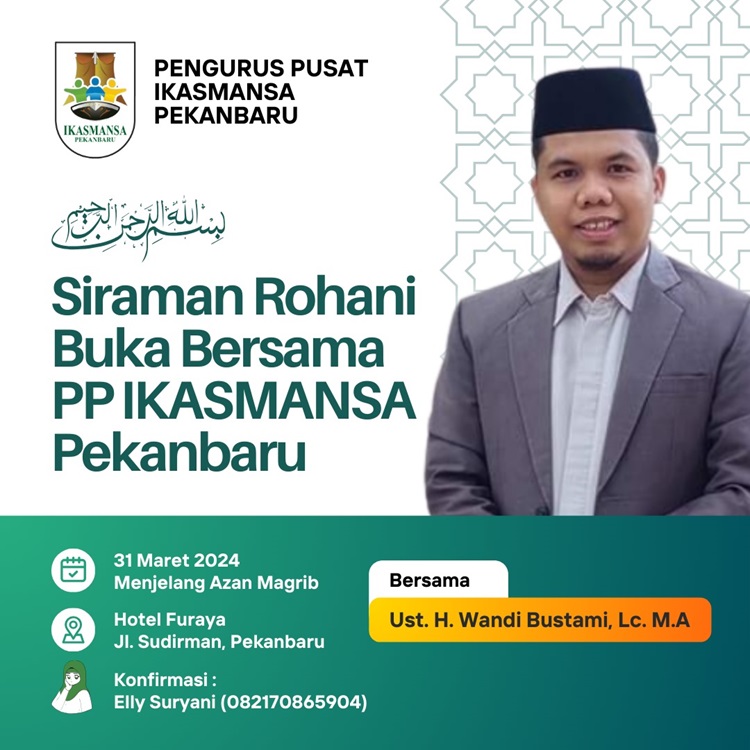 Sore Ini, PP IKA SMANSA Pekanbaru Kukuhkan Pengurus Angkatan 1983 dan 1989 serta Berbuka Bersama