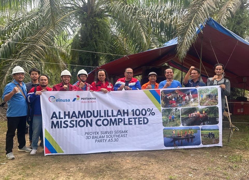 Jaga Laju Produksi Migas melalui Eksplorasi: Kolaborasi ELNUSA dan PHR Sukses Rampungkan Proyek Survei Seismik 3D Balam South East