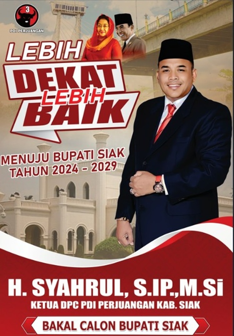 Usung H. Syahrul Maju Pilkada Siak, PDI Perjuangan Siapkan Mesin Partai