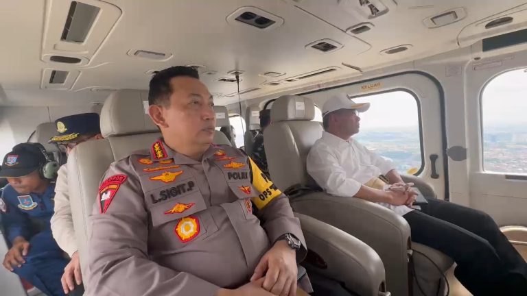 Pastikan Keamanan Arus Balik Lebaran, Kapolri Lakukan Patroli Gunakan Helikopter