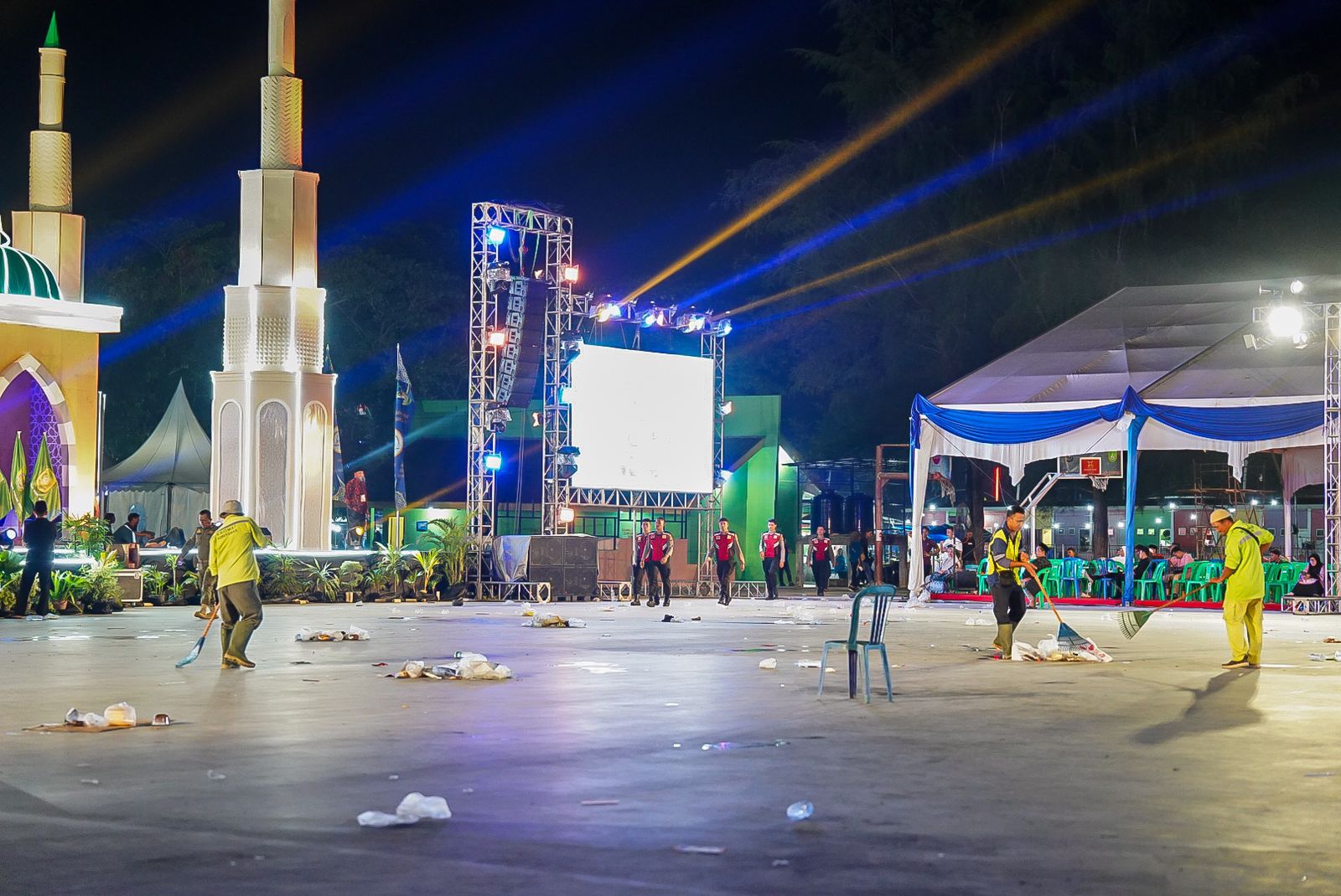 Pemko Dumai Turunkan Tim Gerak Cepat Kebersihan Dalam Acara MTQ ke-42 Propinsi Riau