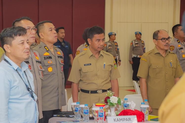Plh Sekda Kampar Hadiri Sosialisasi PNBP Pelayanan Penyelenggaraan Assessment Center Polri di Polda Riau