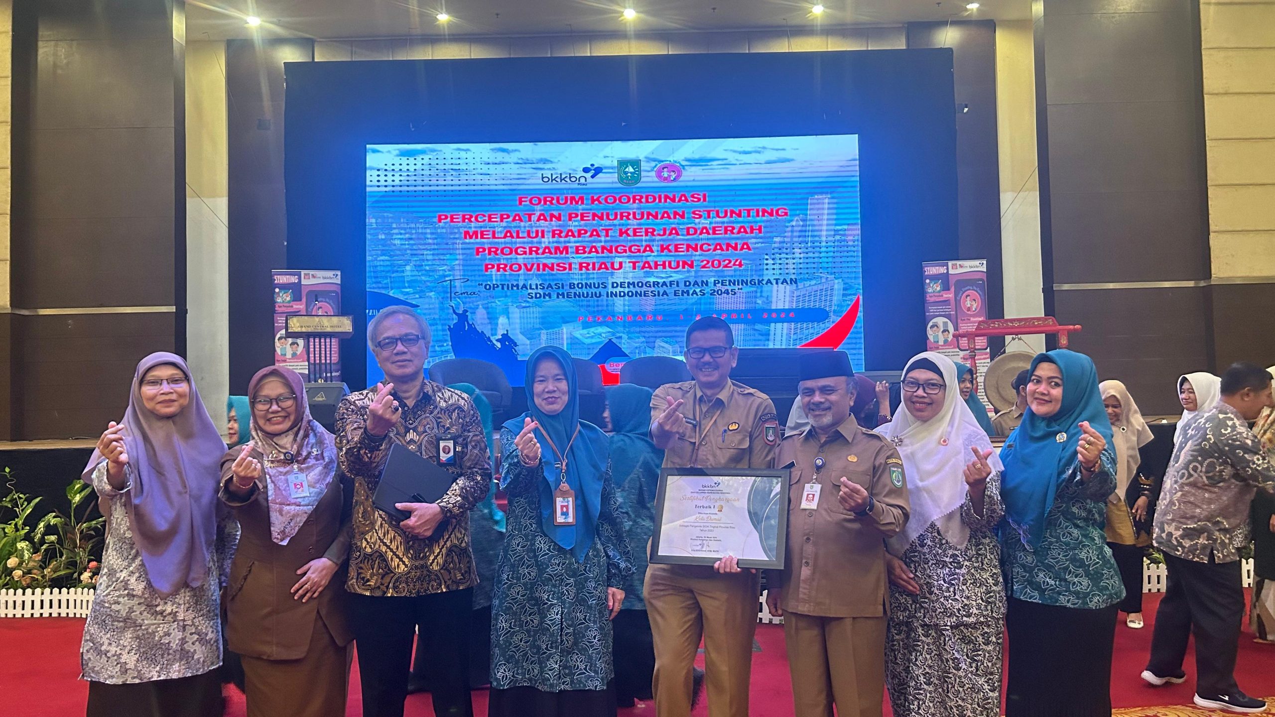 Pemko Dumai Raih Prestasi Terbaik I Sebagai Pengelola SIGA Tingkat Provinsi Riau Tahun 2023
