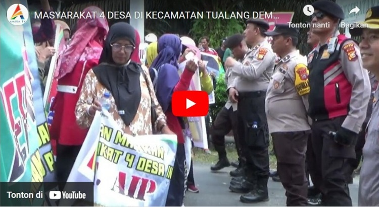 Video Aksi Demo Masyarakat 4 Desa di PT. AIP