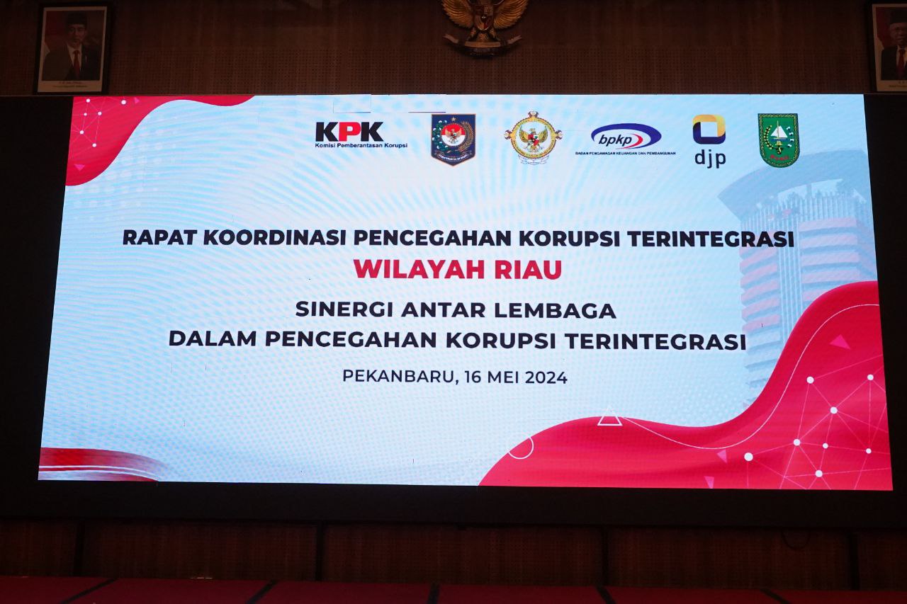 KPK Gelar Rakor Pencegahan Korupsi Terintegrasi di Riau, Pj Gubri: Saya Berharap Pencegahan Korupsi Lebih Baik Lagi