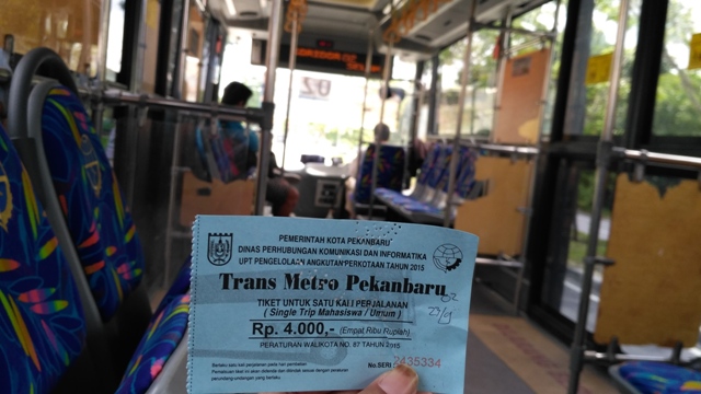 Alat Non Tunai Sedang Rusak, Pembelian Tiket Bus Trans Metro Pekanbaru Manual