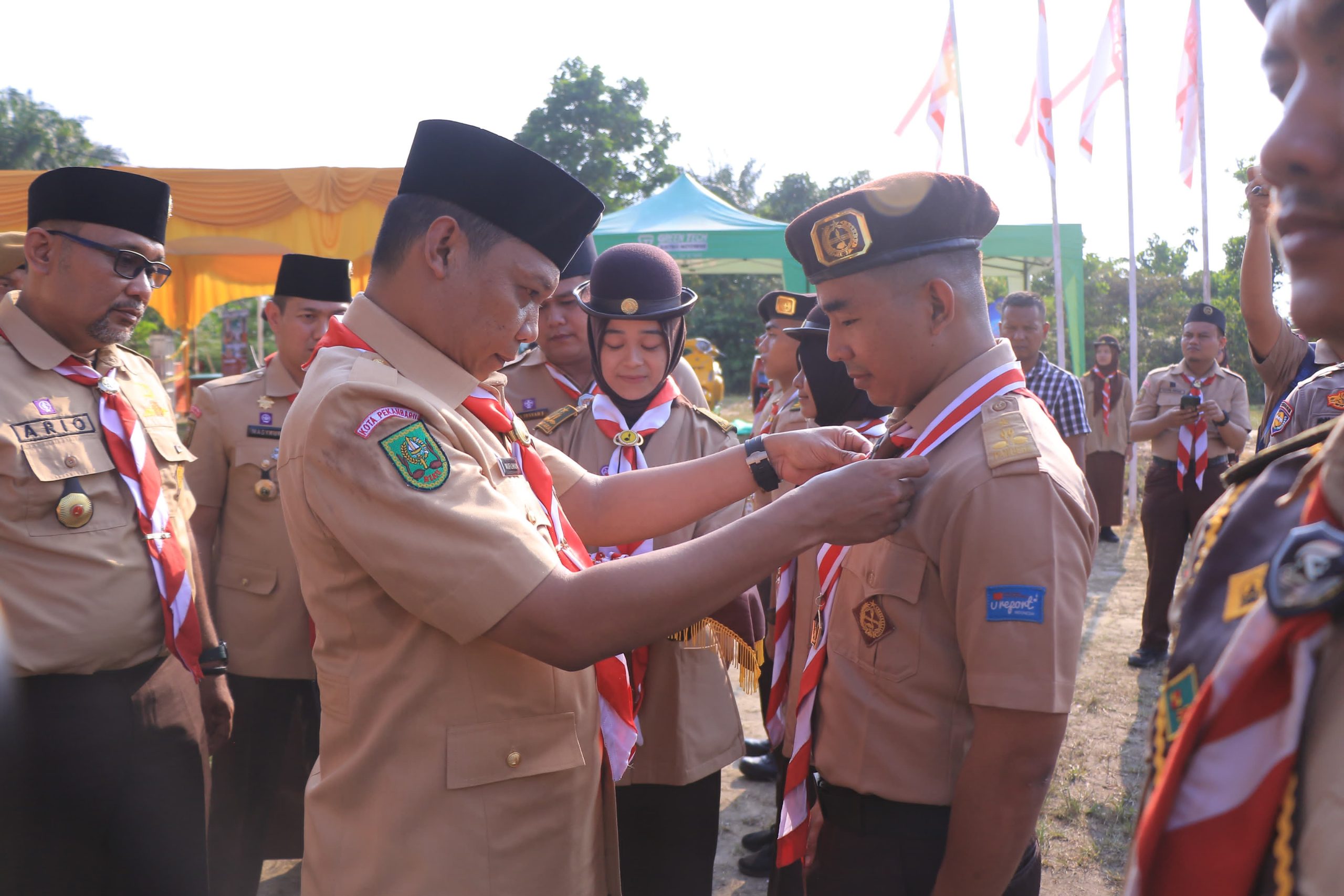 Dipusatkan di Bumi Perkemahan Sialang Rampai, Pj Wali Kota Pekanbaru Buka Raimuna Pramuka