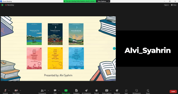 Facilitator Development Programme Etos ID: Alvi Syahrin Bagikan Tips Jadi Penulis Best Seller di Indonesia