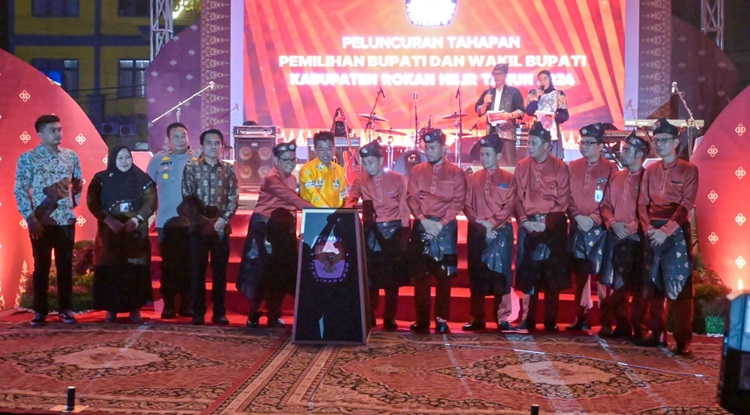 Tahapan Pilkada Rohil 2024 Diluncurkan, Bupati Afrizal Minta Masyarakat tak Golput