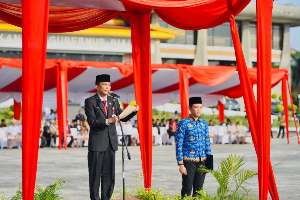 Dipimpin Pj Sekda, Pemprov Riau Gelar Upacara Hari Kebangkitan Nasional ke-116 Tahun