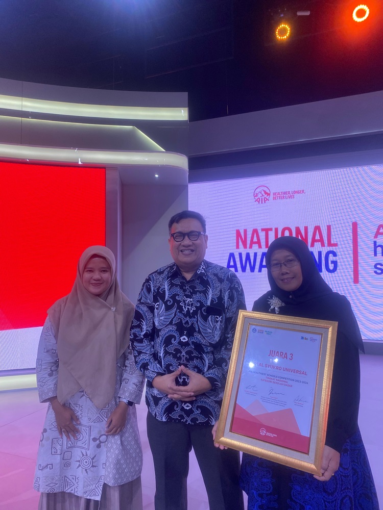 SD Islam Al Syukro Raih Juara 3 National Awarding AIA Healthiest School