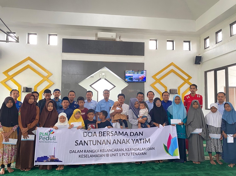 Tebar Kebahagian, PT PLN Nusantara Power UP Tenayan Bagikan Santunan Kepada Anak Yatim dan Piatu Ring 1 PLTU Tenayan