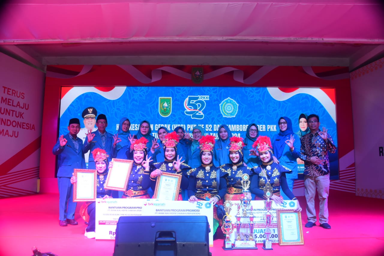 Ikut Jambore PKK Provinsi Riau, TP-PKK Bengkalis Juara 1 Lomba Yel-yel, Defile dan Bazar